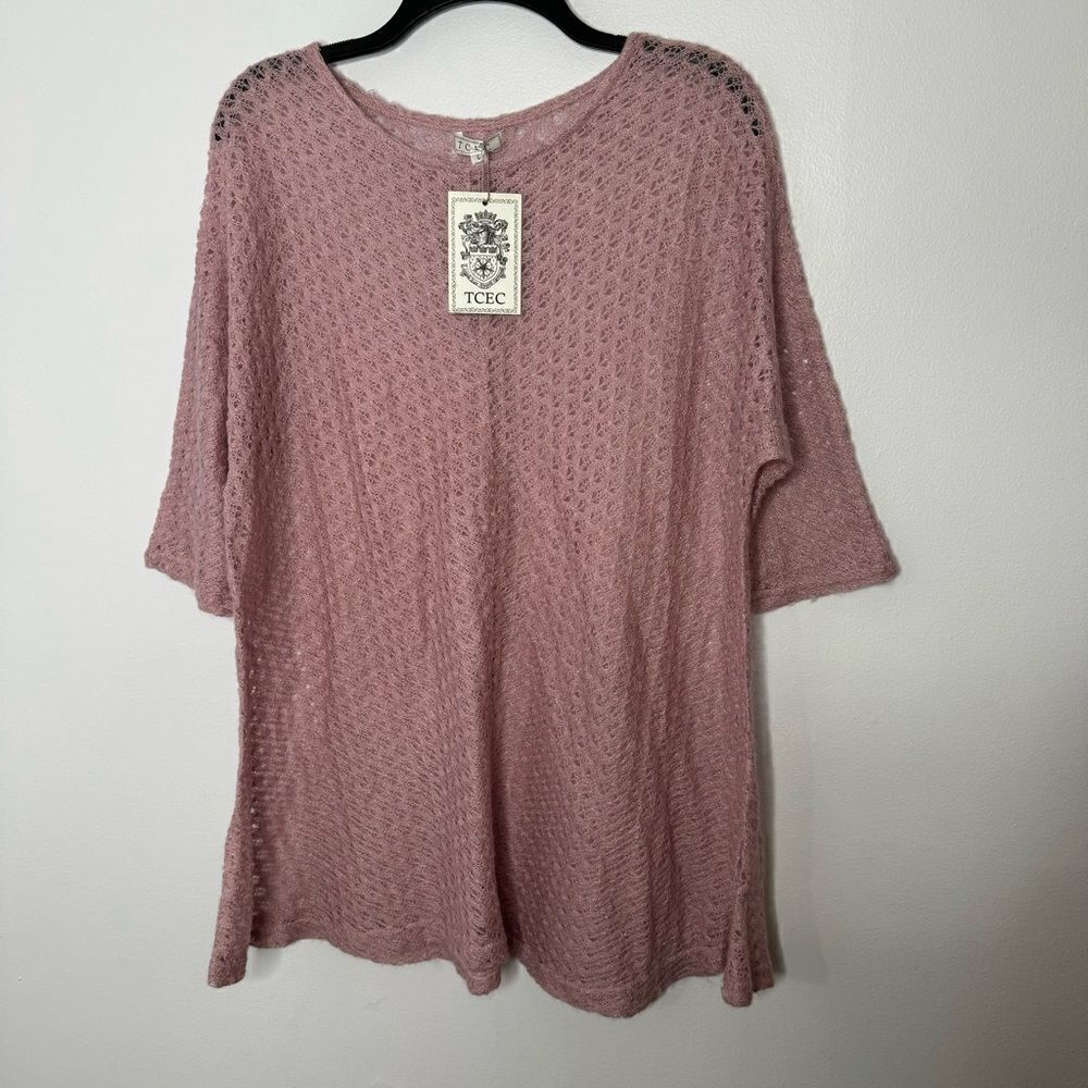 TCEC crochet blouse size large